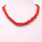 Natural Color Coral Beads Necklace