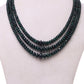 Natural Color Uncut Emerald Beads Necklace