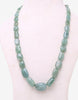 Natural Color Oval Shape Emerald Beads Necklace