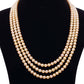 Round Golden Japanese Akoya Saltwater Pearl Necklace, 5.0-5.8mm – AAA Quality