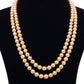 Round Golden Japanese Akoya Saltwater Pearl Necklace, 5.4-8.5mm – AAA Quality