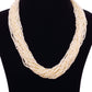 Half White Handcrafted Keshi Pearl Necklace