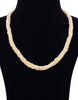 The lustrous  - Half White Fine Keshi Pearl Necklace