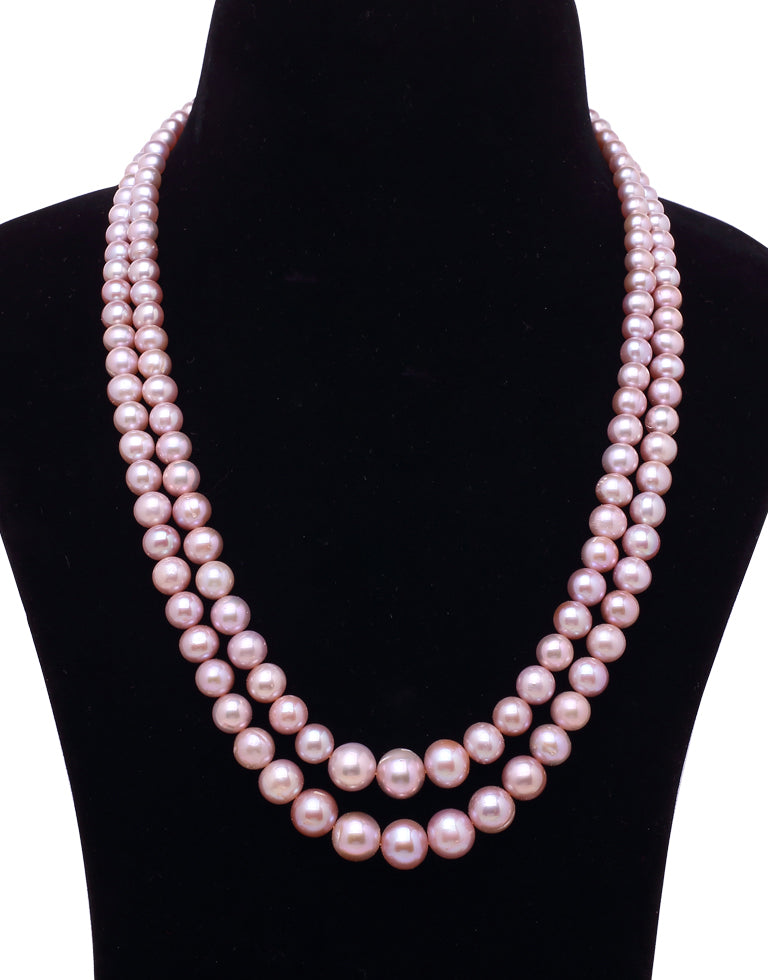 The Divine Lavender Freshwater Pearl Graded Necklace