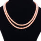 Desirable Half Round Pink Freshwater Pearl Necklace