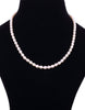 Sparkling White Freshwater Oval Shape Pearl Necklace