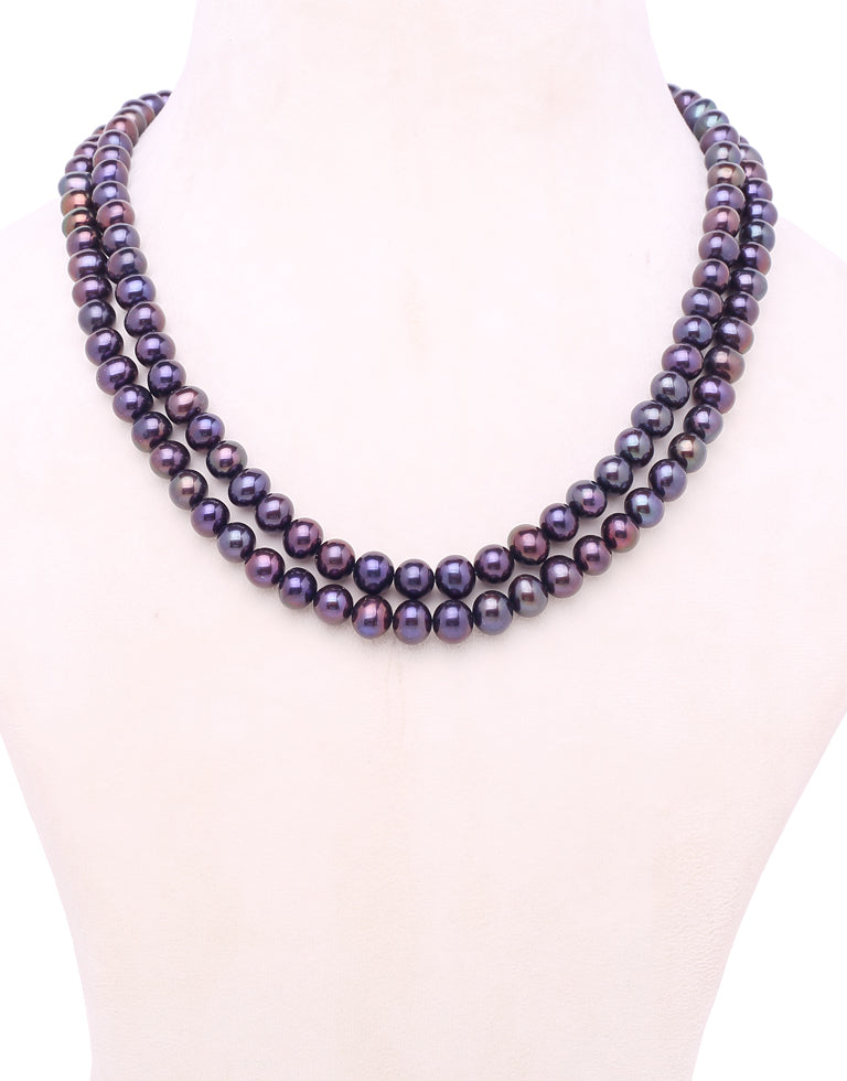 Tahitian Semi Round Pearl Necklace | Tahitian Pearl Necklace | Moli-Kai  Enterprises