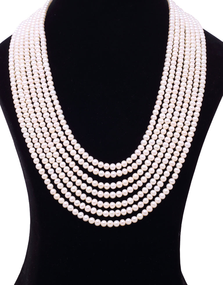 Multi-Layer Pearl Necklace Ada | Smilla Brav | Wolf & Badger