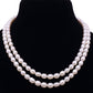 Stunning White Freshwater Oval Shape Pearl Necklace