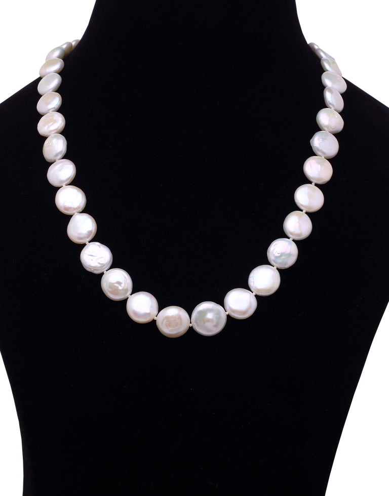 The Opulent White Baroque Freshwater Pearl Necklace Set