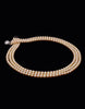 Round Golden Japanese Akoya Saltwater Pearl Necklace, 5.0-5.8mm – AAA Quality