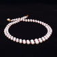 Charming White Freshwater Pearl With Real Emerald Ruby & Gold Cutrings