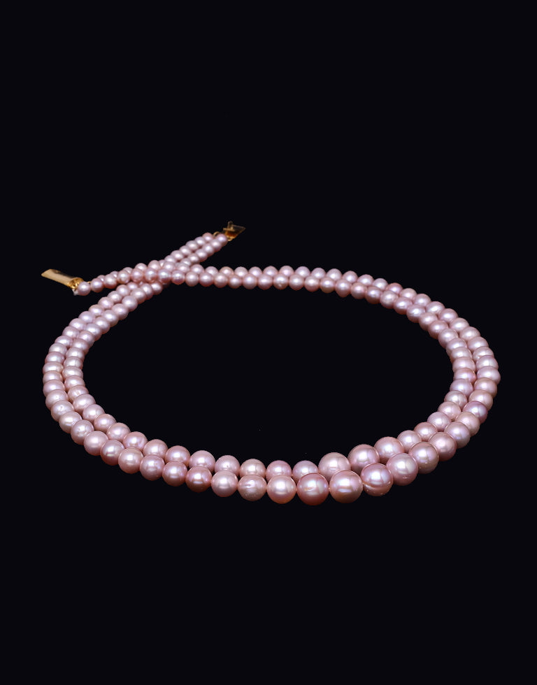 The Divine Lavender Freshwater Pearl Graded Necklace