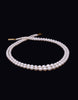 Surreal White Freshwater Oval Shape Graded Pearl Necklace