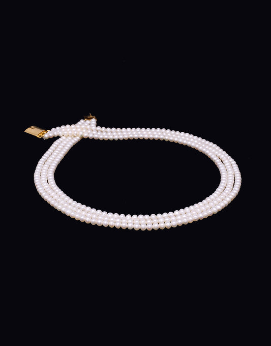 The Enchanting Round White Freshwater Pearl Necklace