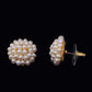 White Freshwater Seed Pearl Stud Earring