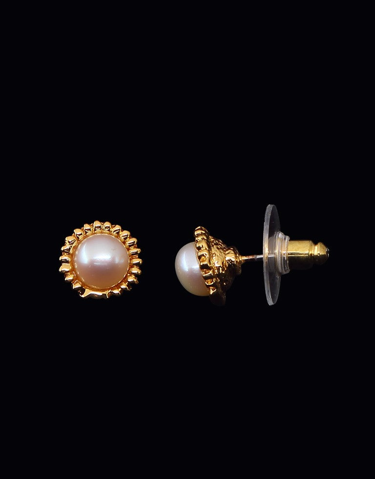 Graceful Freshwater Pearl Fancy Stud Earrings