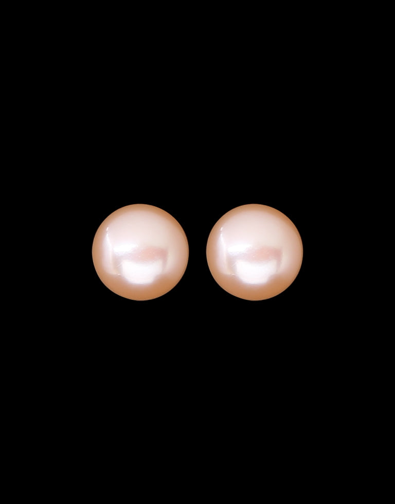 Pink Freshwater Pearl Stud Earring