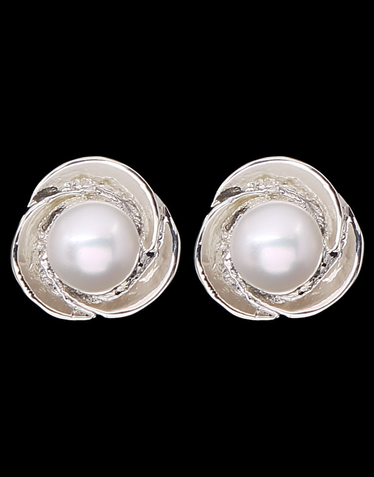 Graceful Freshwater Pearl Fancy Stud Earrings