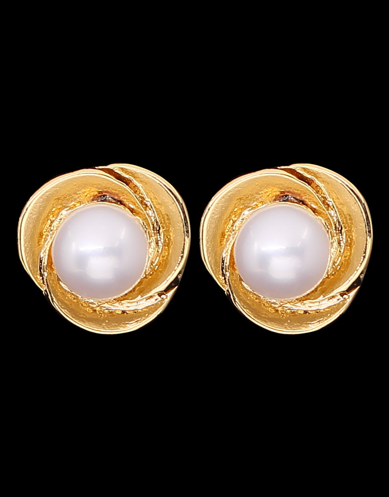 Graceful Freshwater Pearl Fancy Stud Earrings