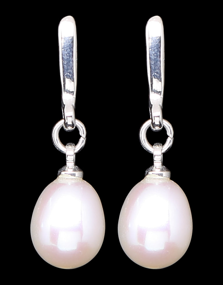 White Freshwater Pearl Drop Hook Earring – Mangatrai Gems & Jewels Pvt Ltd