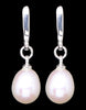 White Freshwater Pearl Drop Hook Earring