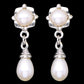 Freshwater Pearl with Cubic Zircon Fancy Stud Earrings