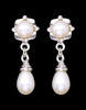Freshwater Pearl with Cubic Zircon Fancy Hanging Earrings