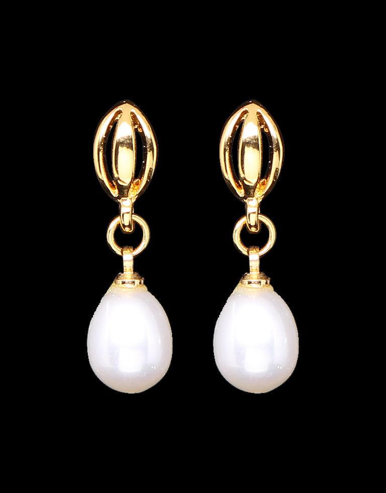 Beautiful Freshwater Pearl Fancy Stud Earrings - Main Image