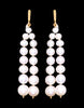 Freshwater Pearl With Gold Cutring Earrings