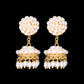 Traditional Freshwater Rice Pearl Tops With Jhumka Changeable