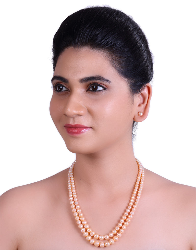 The Classic Pink Freshwater Pearl Graded Necklace