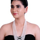 The Round White Freshwater Pearl Graded Necklace