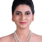White & Golden South Sea Drop Shape Pearl Necklace, 7.0-8.9mm – AA+ Quality