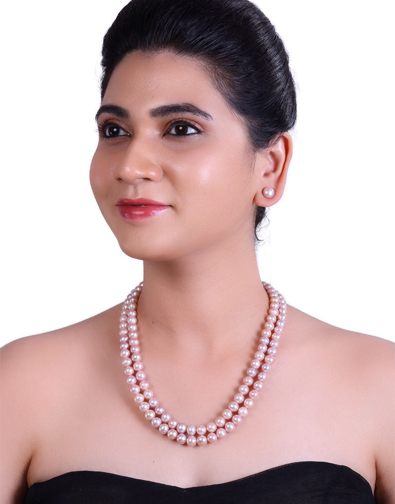 Exquisite Lavender Freshwater Pearl Necklace