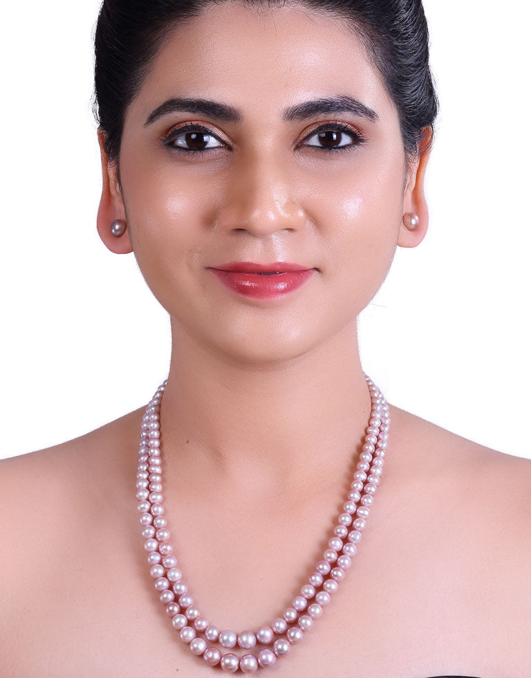 The Divine Lavender Freshwater Pearl Graded Necklace