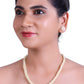 The lustrous  - Half White Fine Keshi Pearl Necklace