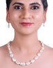 The Queenly White Baroque Freshwater Pearl Necklace Set