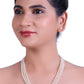 Beautiful Half Round White Freshwater Pearl Necklace