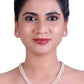 Treasured Half Round White Freshwater Pearl Necklace