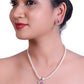 Red and Green studded Cultured Freshwater Pearl Set