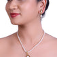 Oval Beaded Pearl Set With Oval Dangled Pearls