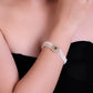 Beautiful Freshwater Pearl Bracelet with Semi Precious Stone Studded Centre Piece