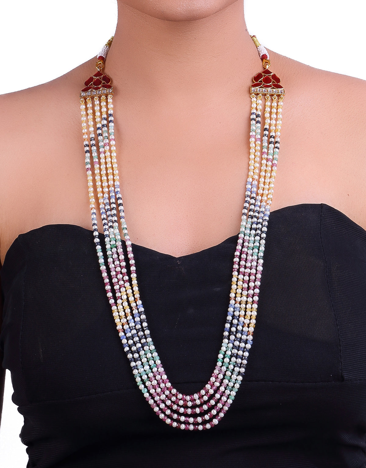 Alia Beads Bunch Chain Necklace