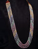 Rainbow Beads Neutral Colour & Pearl Necklace