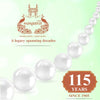 The Luminous Round White Freshwater Pearl Graded Necklace