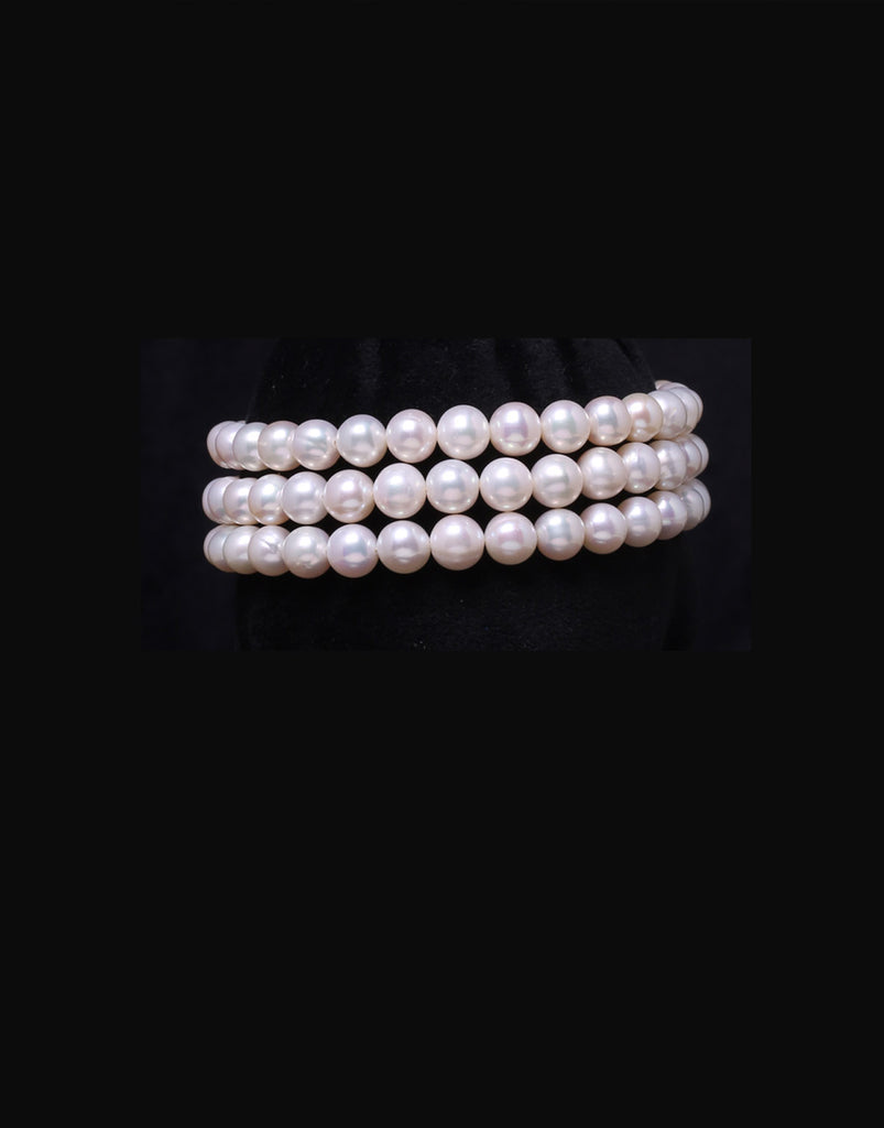14K White or Yellow Gold Pink Freshwater Pearl Bracelet - 7 in – Blue Ocean  Pearls