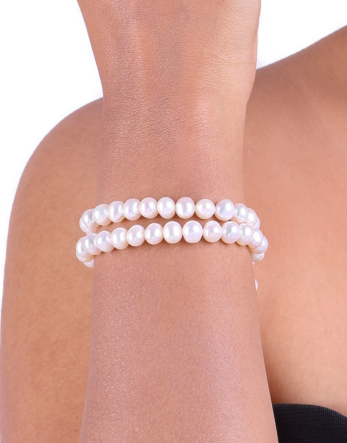 Freshwater Round White Pearl Bracelet