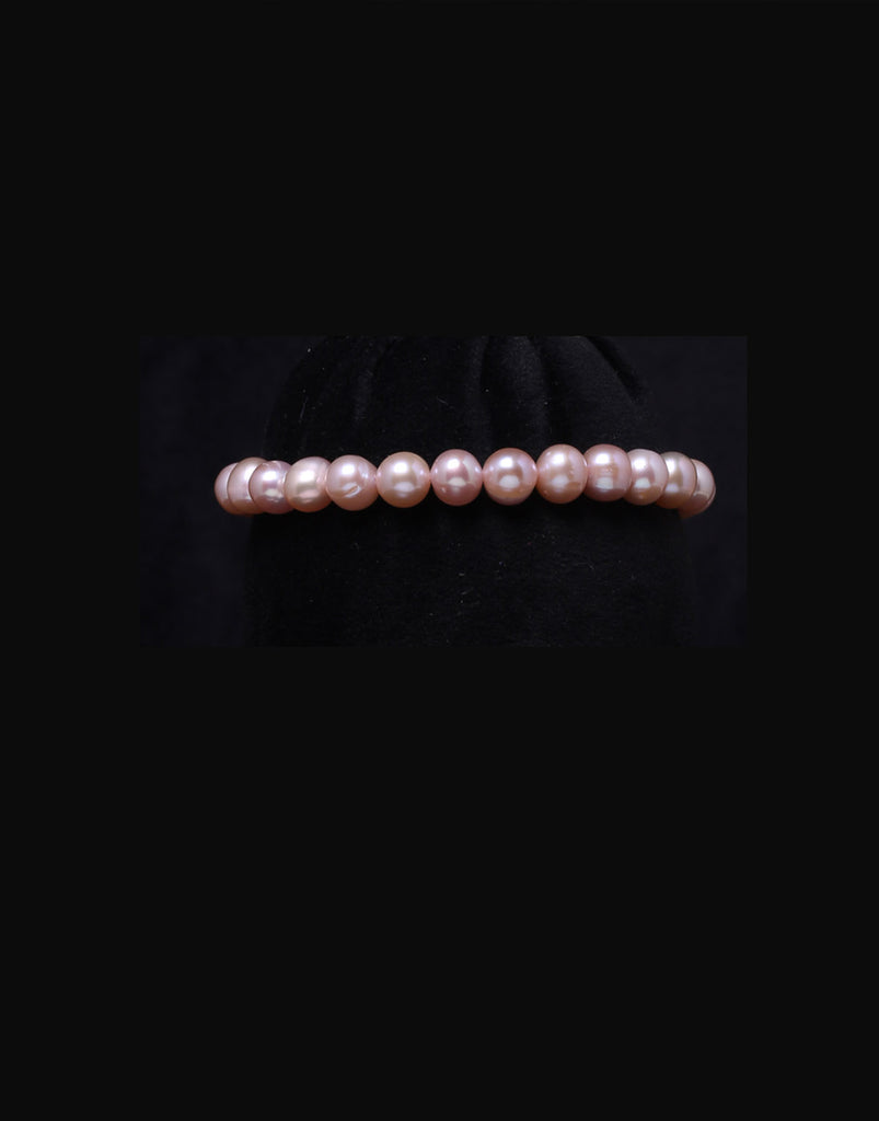 Sweet Pea Flower Pearl Elastic Corsage Bracelet | 2 Count - Just Add F