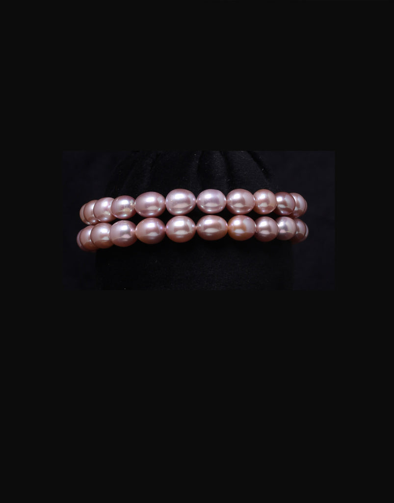 Drop Shape Freshwater Lavender Pearl Bracelet